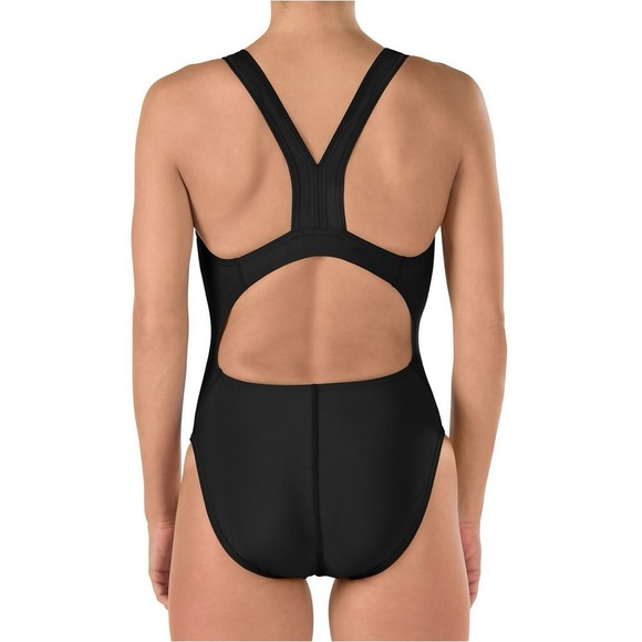 SPEEDO PRO-LT 10/36 black one piece racer back swim training swimsuit NWT - Picture 3 of 7